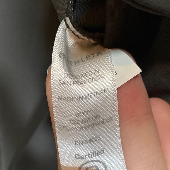 Athleta Womens Pants Gray Stellar Trouser Side Pockets Nylon Blend Stretch 0 - Picture 6 of 14